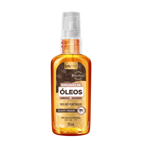 Óleo Capilar Explosão de Óleos Linhaça + Algodão 55ml | bn.Cachos